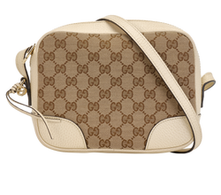 Bree Crossbody, Canvas. Beige/Cream, 449413, B/DB/RCT, 2*